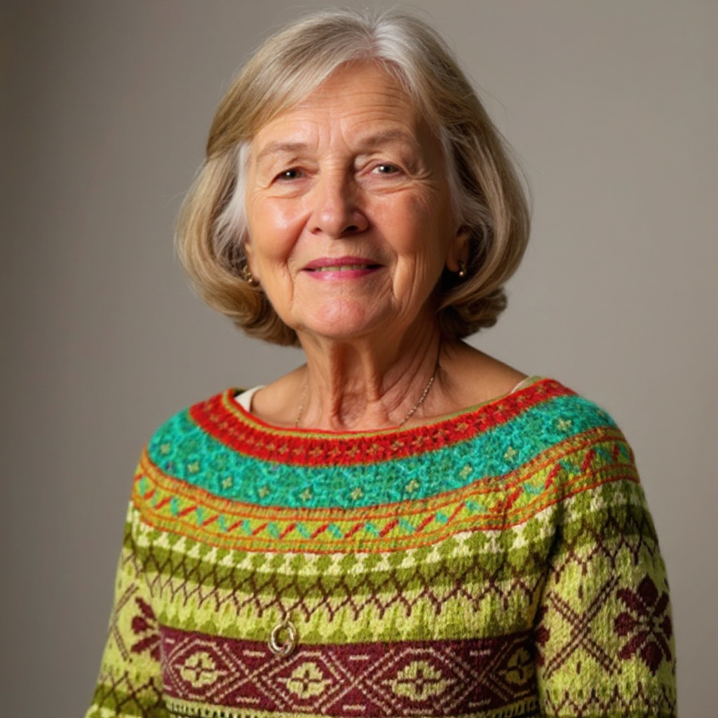 Penelope – Gemusterter Pullover, Ansicht 4