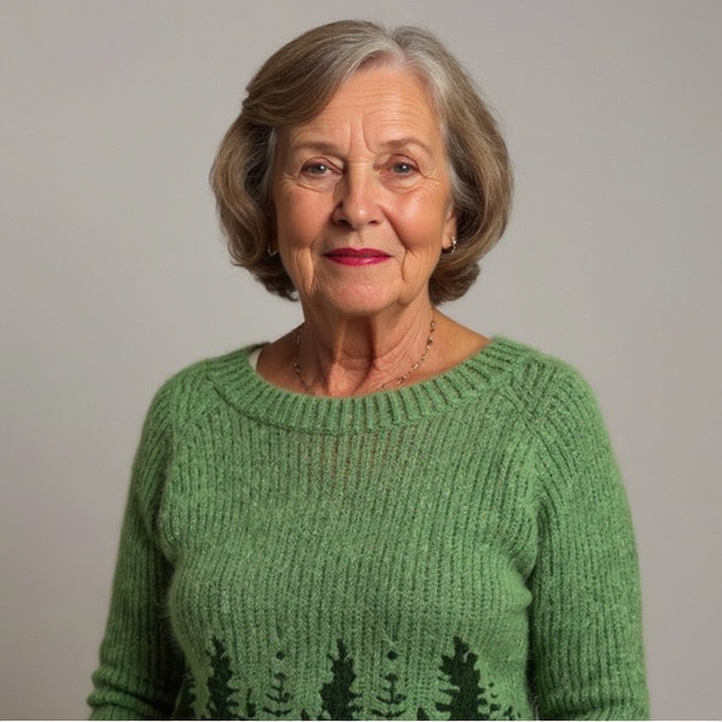 Natalie – Waldmotiv in Grün, Ansicht 4