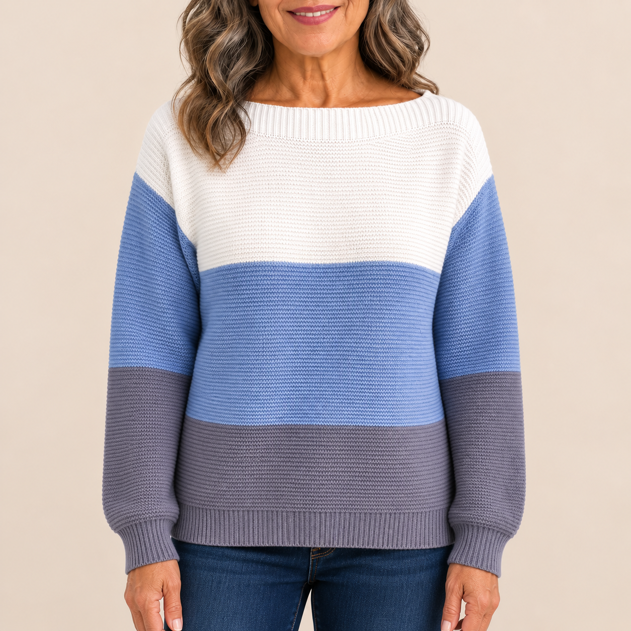 Gabriela-Maria – Pullover – Blau – Produktansicht