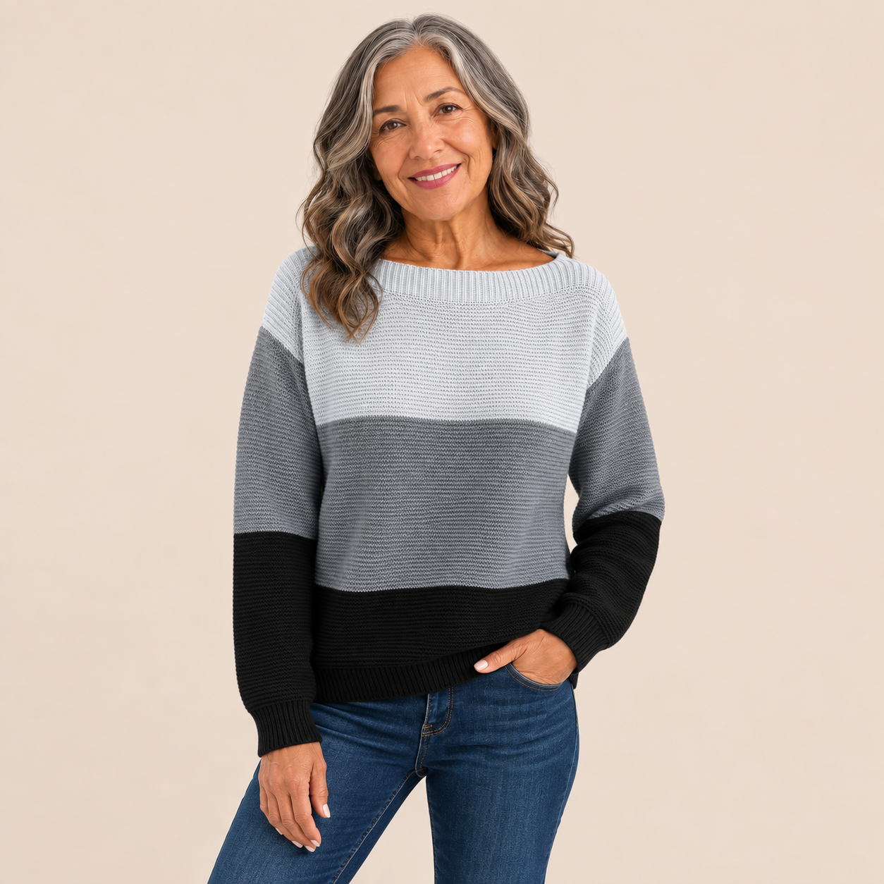 Gabriela-Maria – Pullover – Dunkelgrau