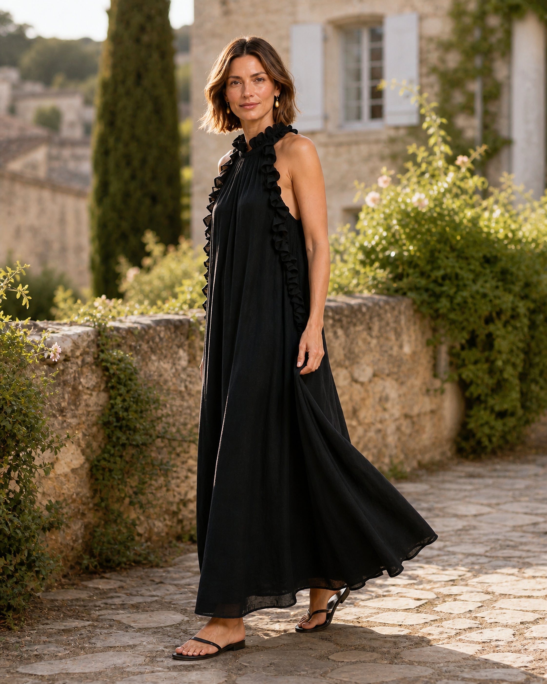 Gwyneth Negru – vedere laterală în exterior