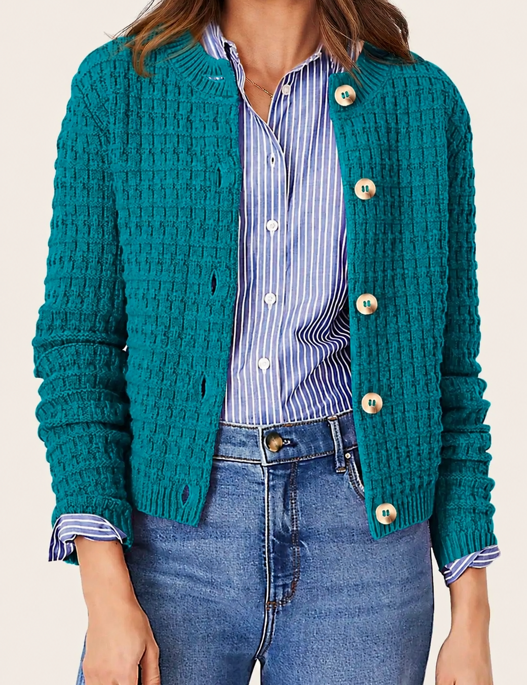 Harper | Cardigan mit Knopfleiste – uniforme Produktaufnahme