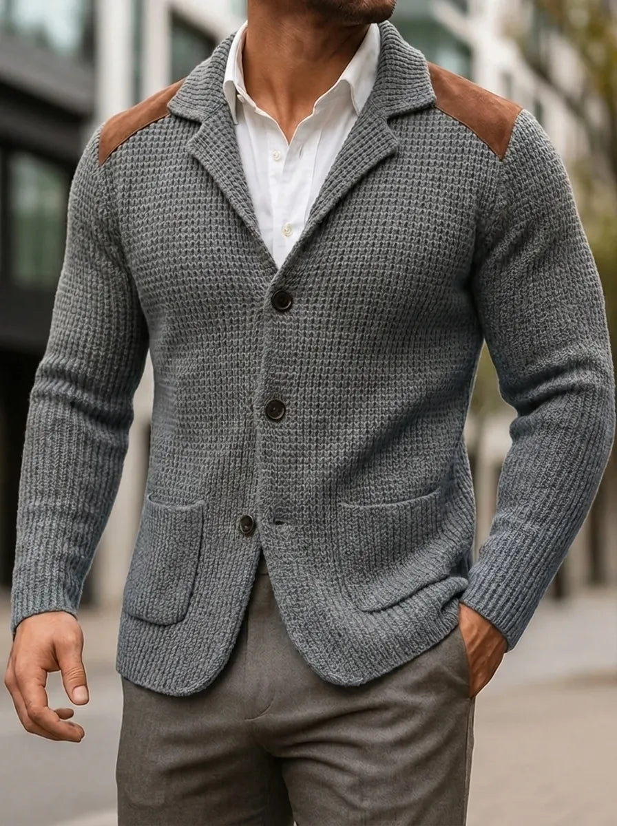 SILVORO | KNITTED-TEXTURE BLAZER Degree