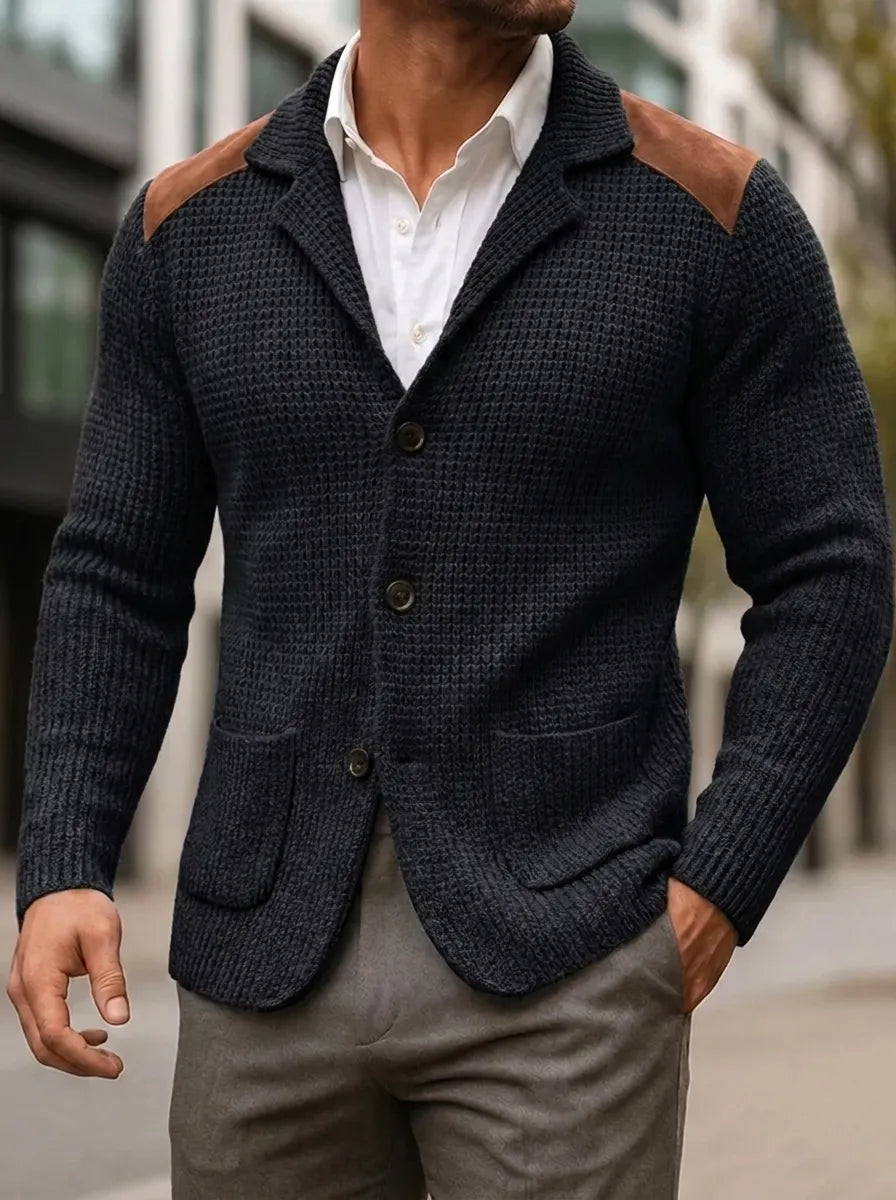 SILVORO | KNITTED-TEXTURE BLAZER Degree