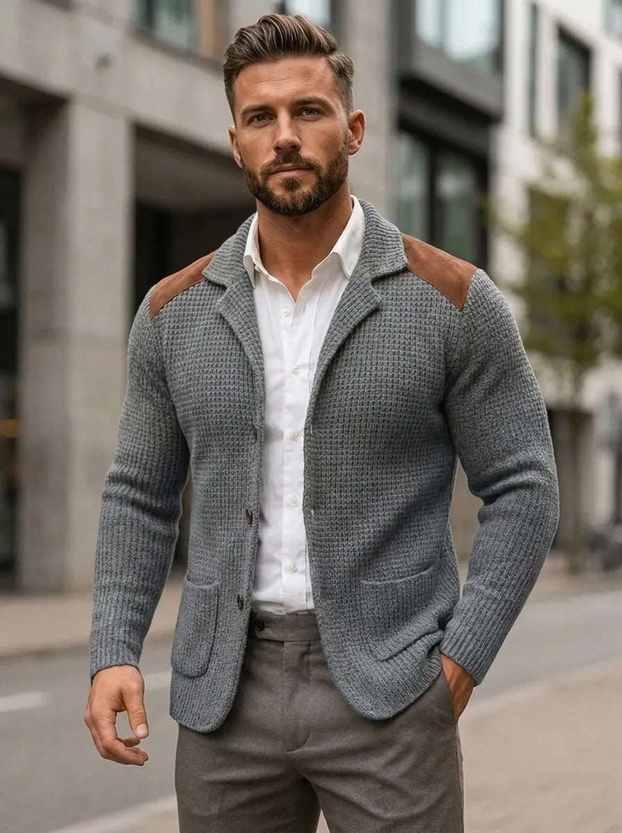 SILVORO | KNITTED-TEXTURE BLAZER Degree
