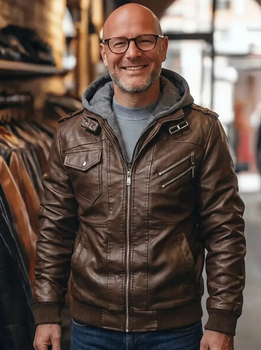 Stylish premium winter jacket with hood XS