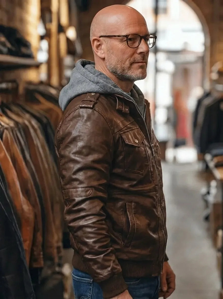 Stylish premium winter jacket with hood S