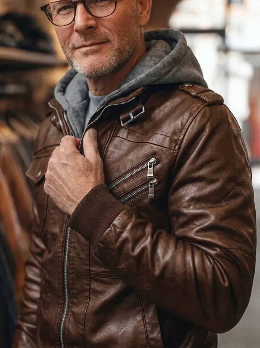 Stylish premium winter jacket with hood M