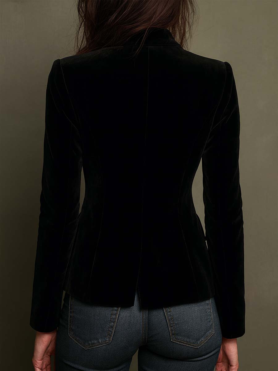 Giulia | Blazer mit mehrfarbigen Blumenstickereien–Bild2