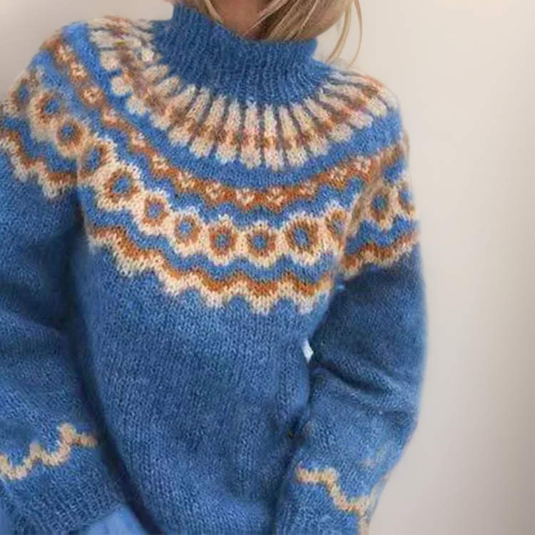 Amara – Pullover mit nordisch inspiriertem Muster, Ansicht 4
