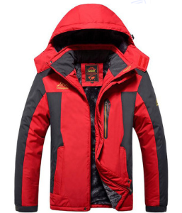 Lorenzo - Comfortable fleece winter jacket Rot