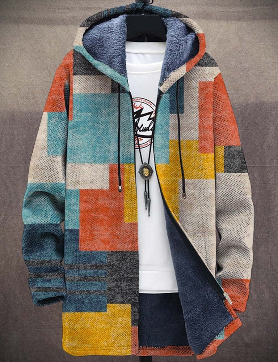 Ingrid - cardigan artistic pentru bărbați - Multicolor