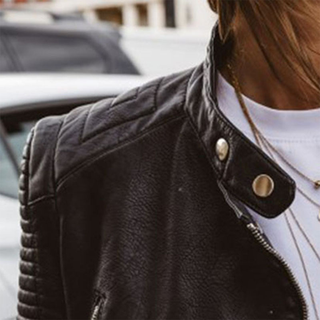 Janet | Jachetă biker elegantă - imagine 4