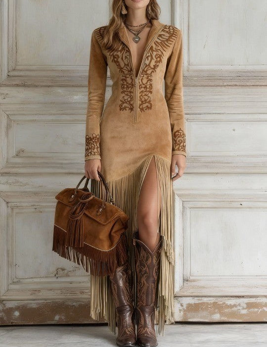 Aura | Langes Westernkleid