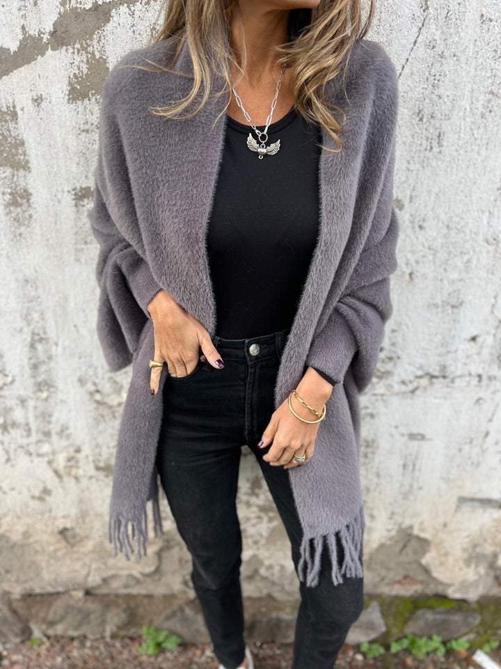 Hannah | Eleganter lang-Sleeved Wrap Pullover – Bild 2