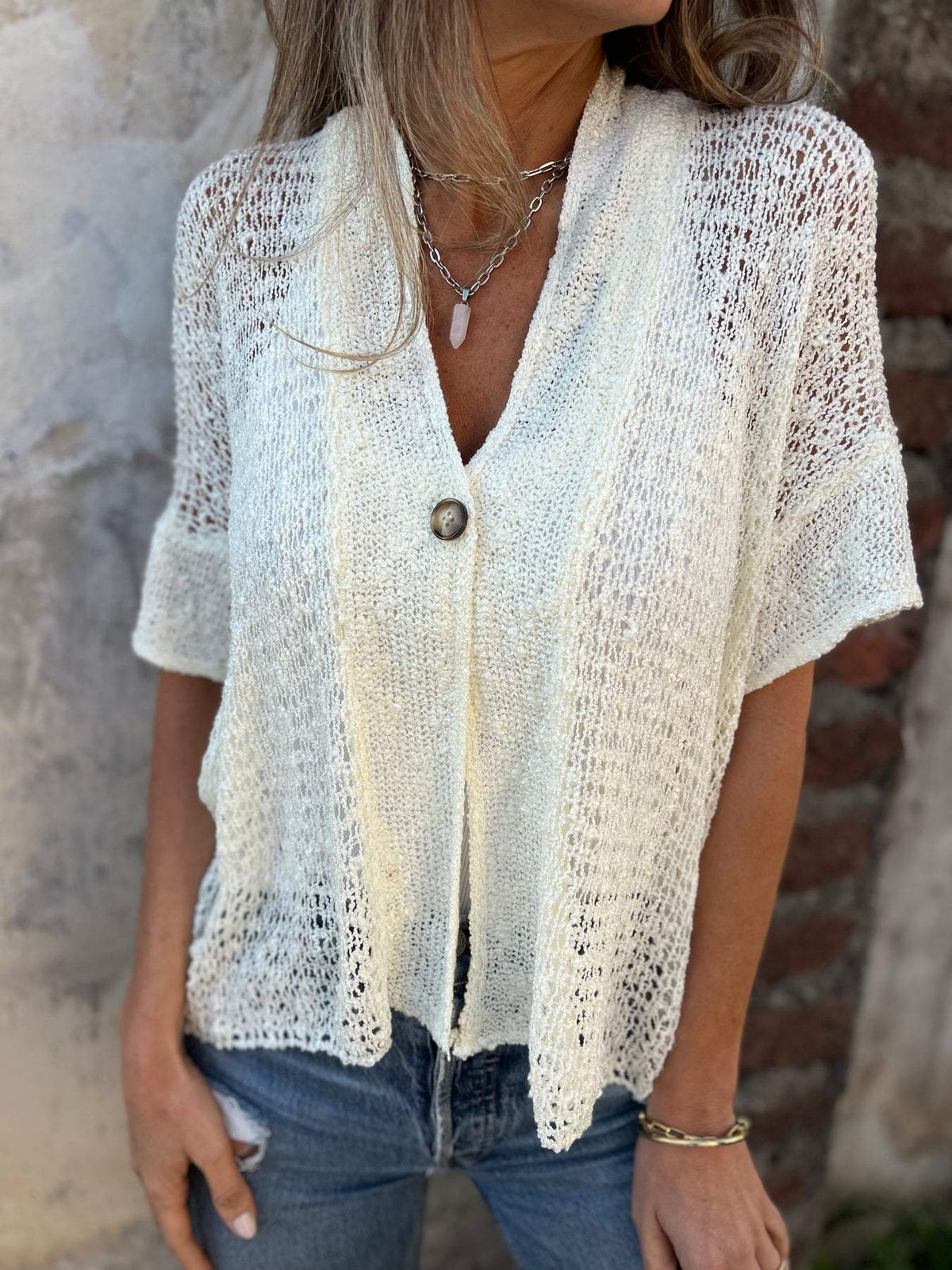 Ivonie | Eleganter strukturiert Top – Bild 8