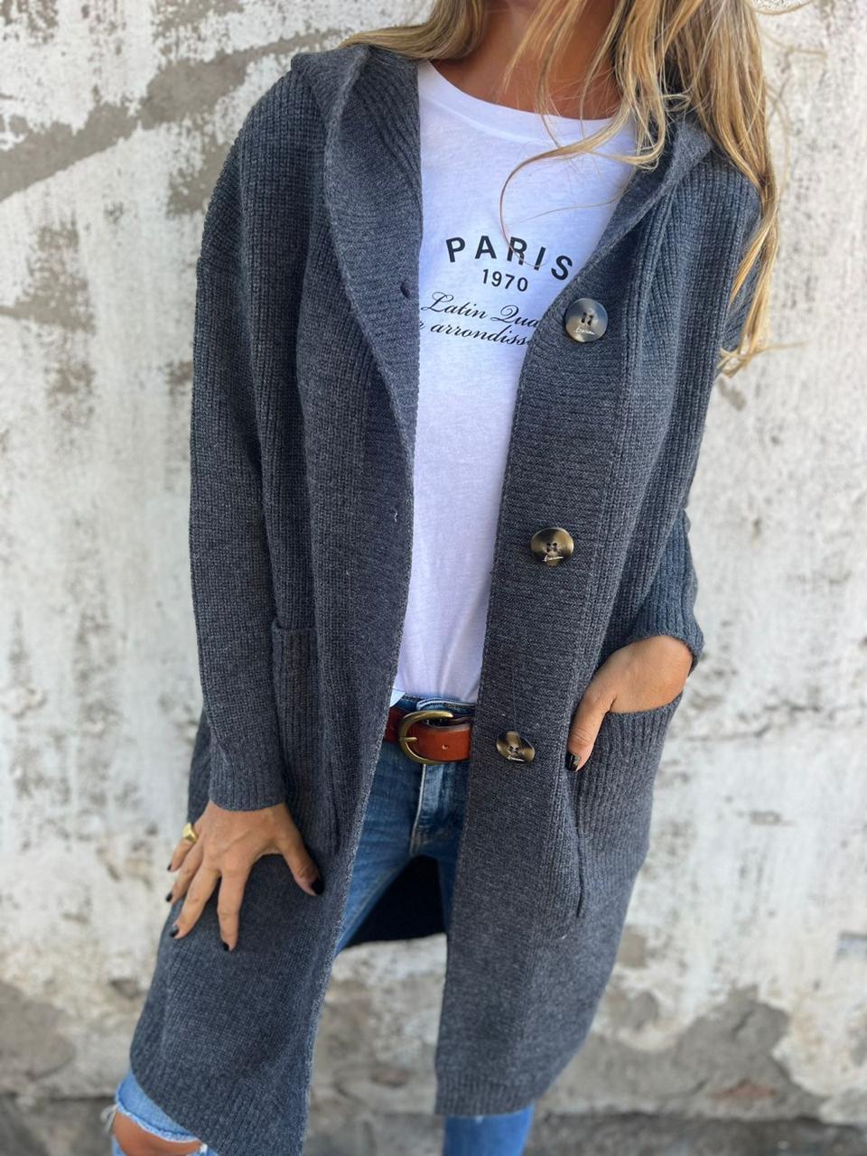 Heidi | Langer lässiger Cardigan – Bild 5