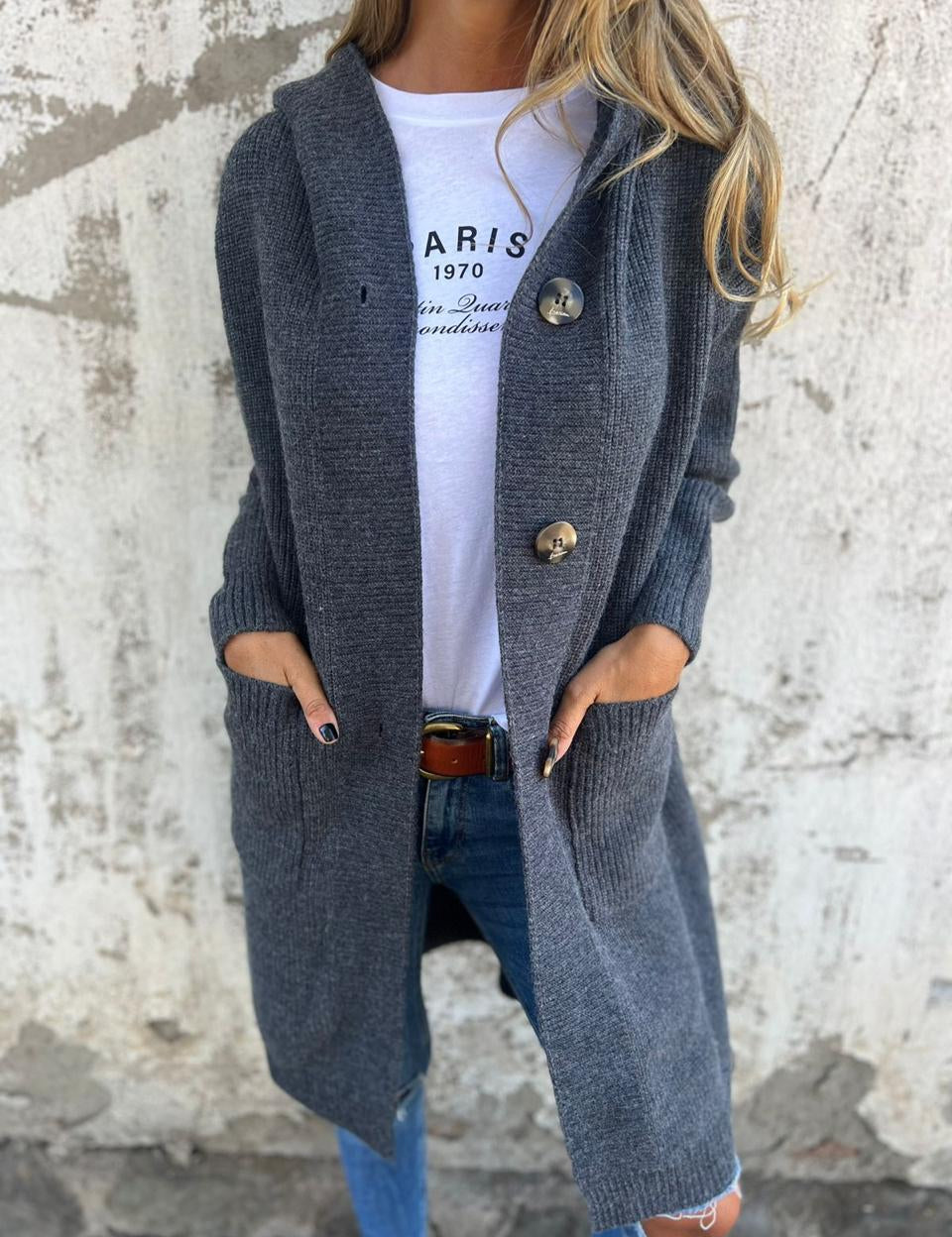 Heidi | Langer lässiger Cardigan – Bild 3