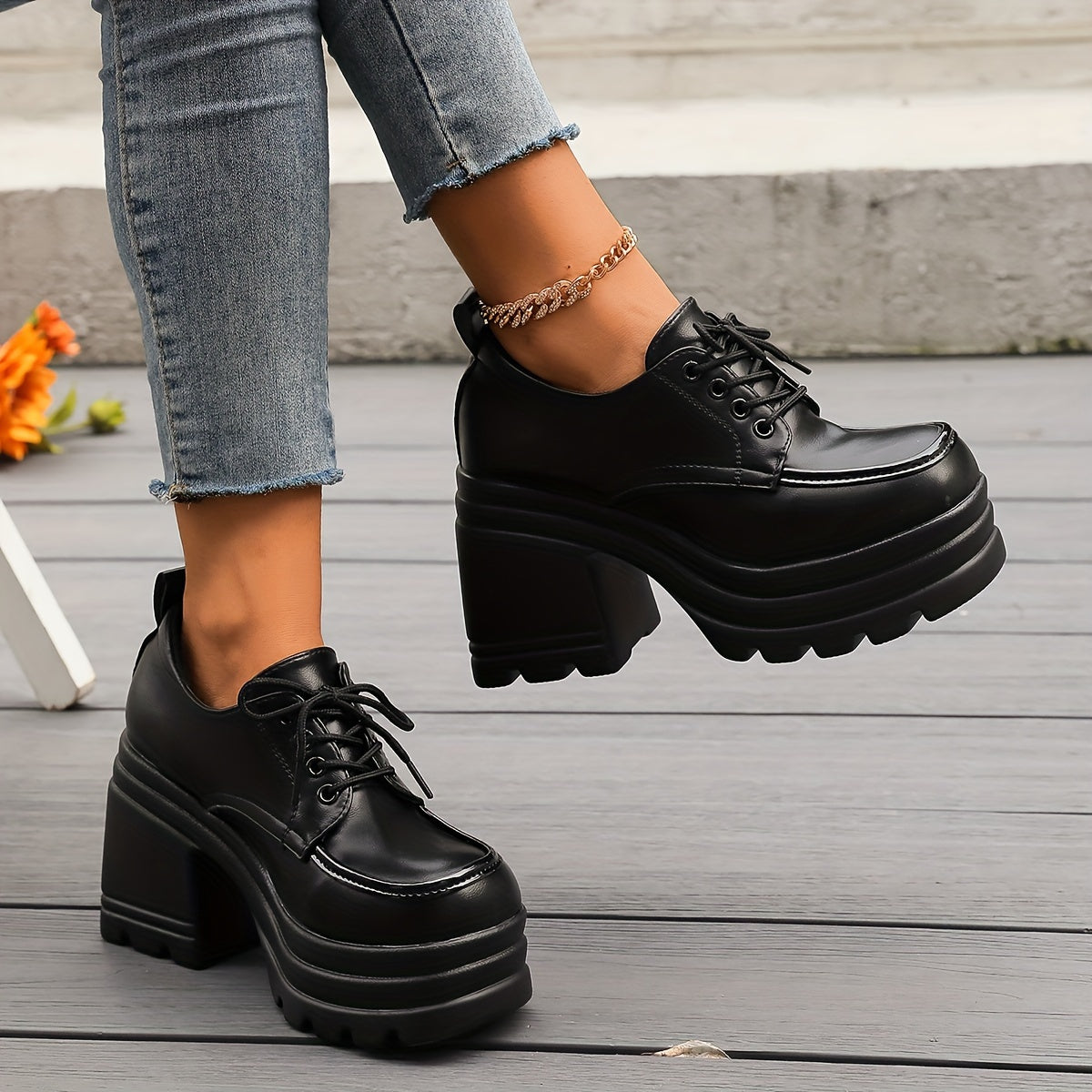 Victoire | Orthopädische Oxford-Schuhe mit Plateau