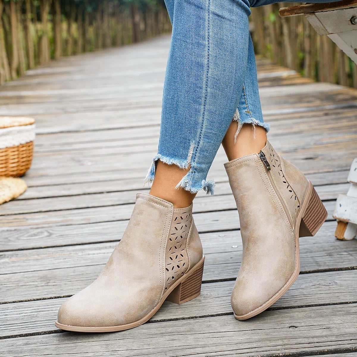 Garance | Western-Stiefeletten mit mittelhohem Absatz