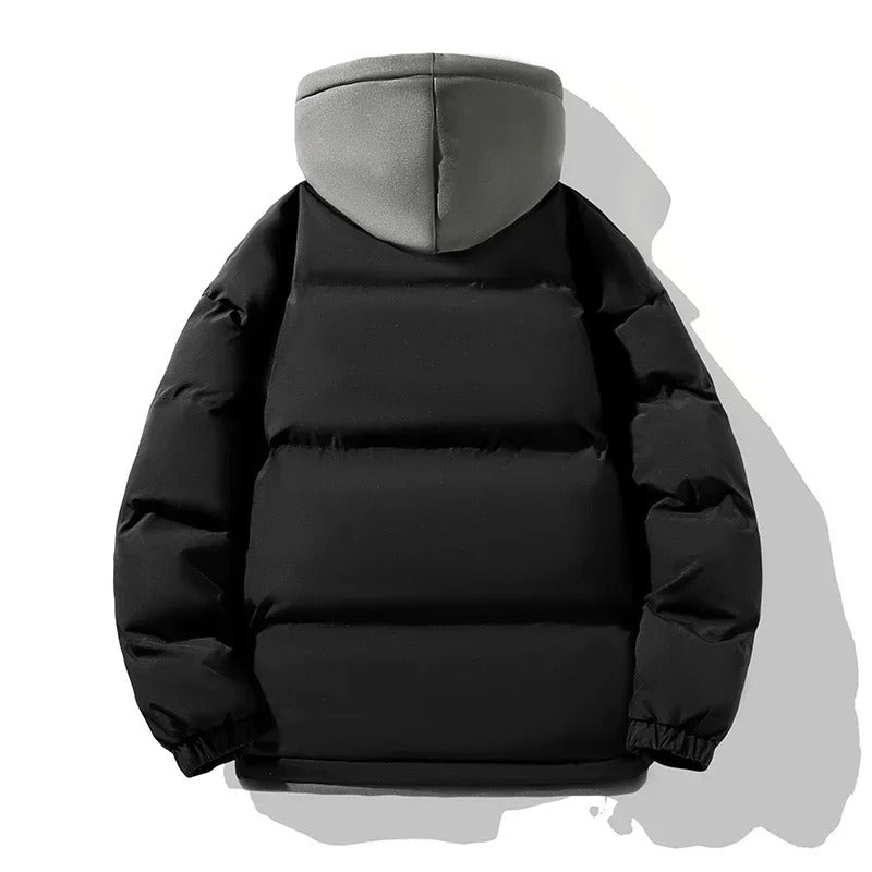 Casual Puffer Jacket Schwarz