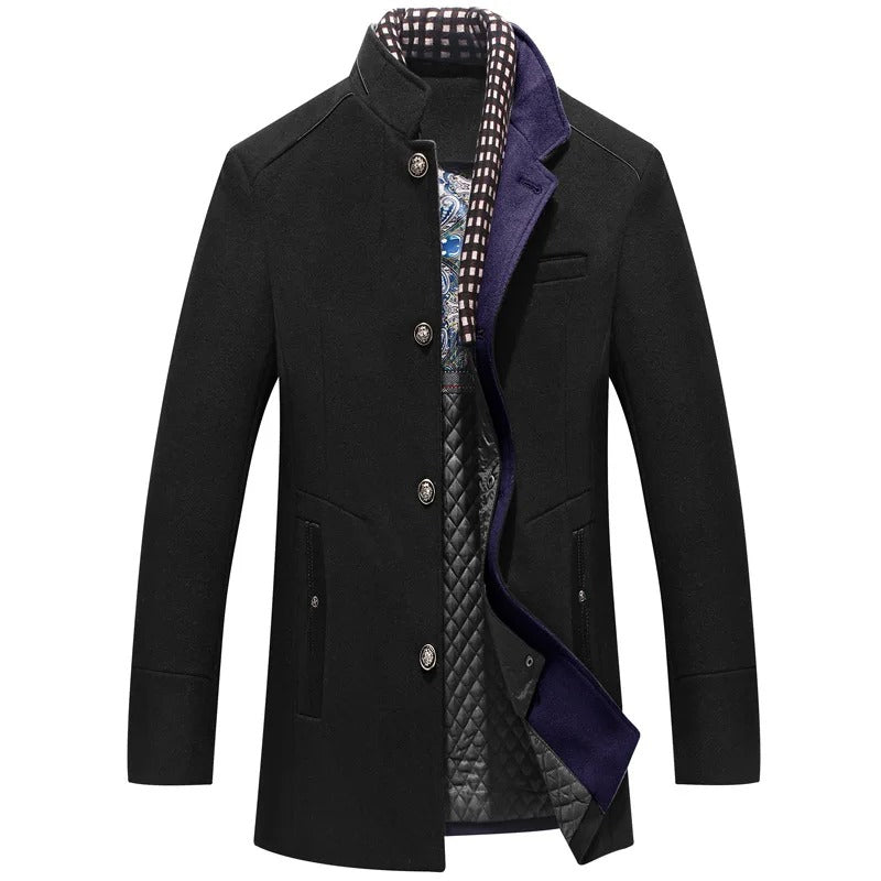 Men's Wool Jacket Schwarz