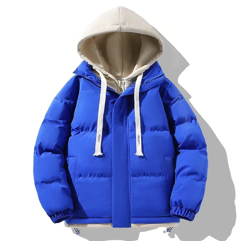 Casual Puffer Jacket Beige