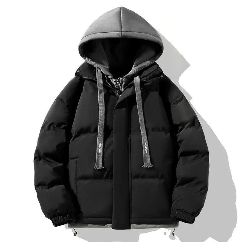 Casual Puffer Jacket Beige
