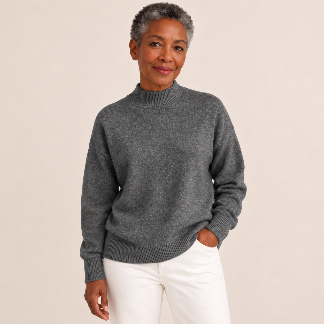Maria-Alexandra – Pullover – Dunkelgrau