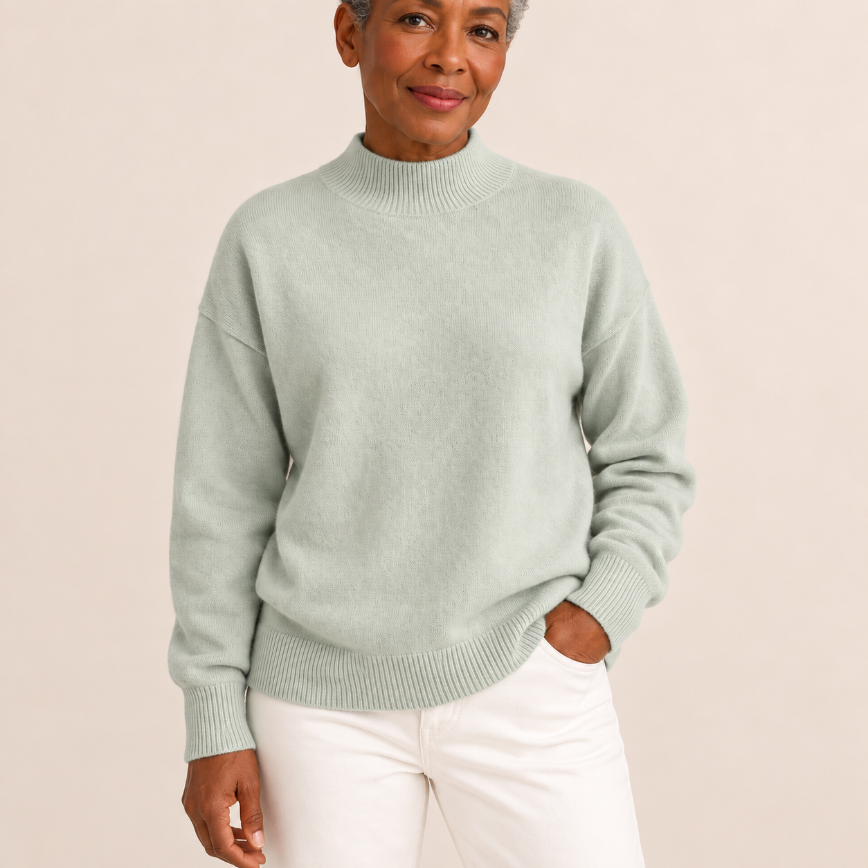 Maria-Alexandra – Pullover – Hellgrün – Produktansicht
