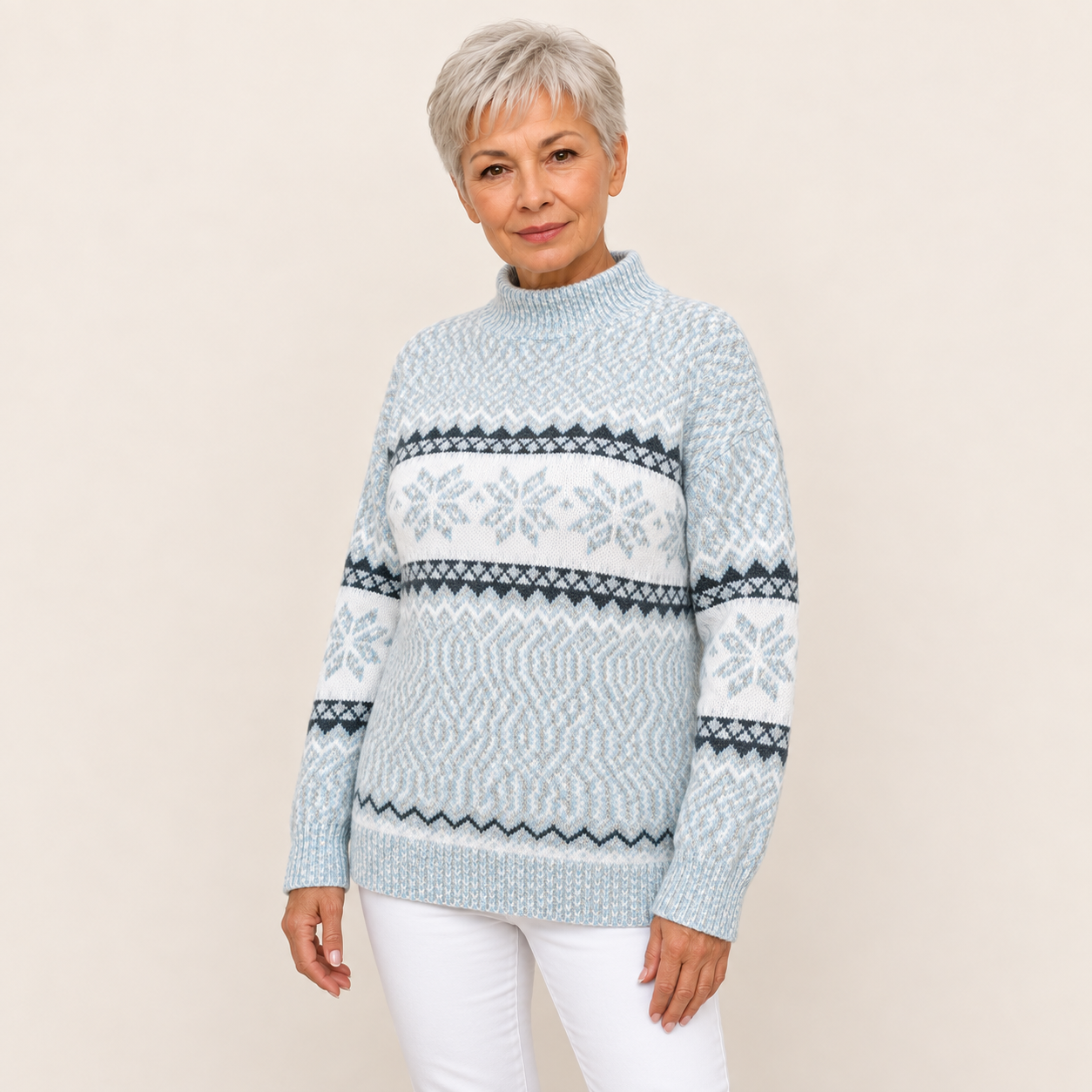 Maria – Hellblau – Weitere Pose