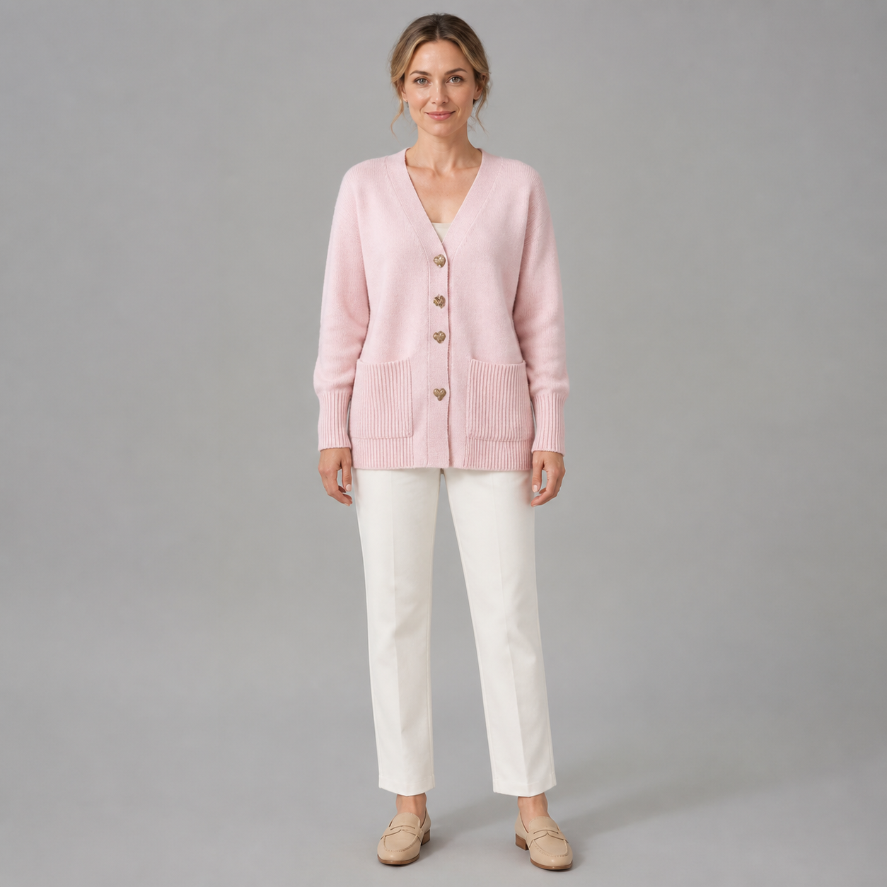 Michaela cardigan Roz - vedere frontală