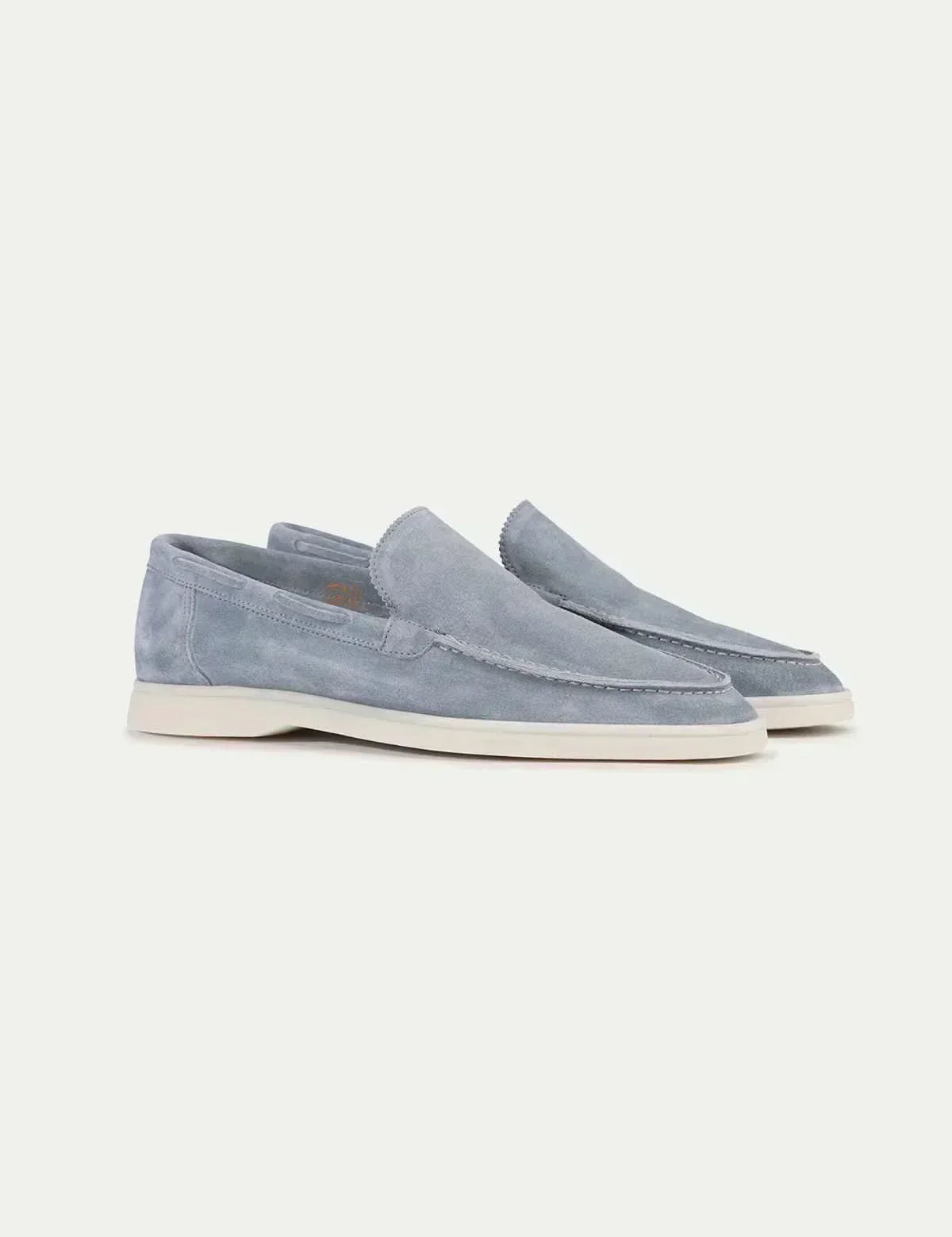 Catalin-Darius – Klassische Loafer aus hellblauem Wildleder – Bild 2