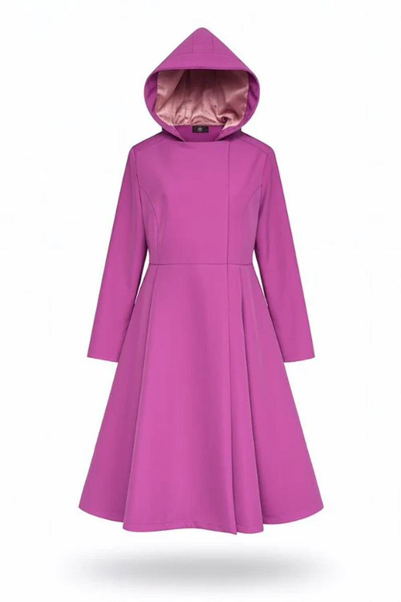 Raina palton impermeabil magenta - imagine 2
