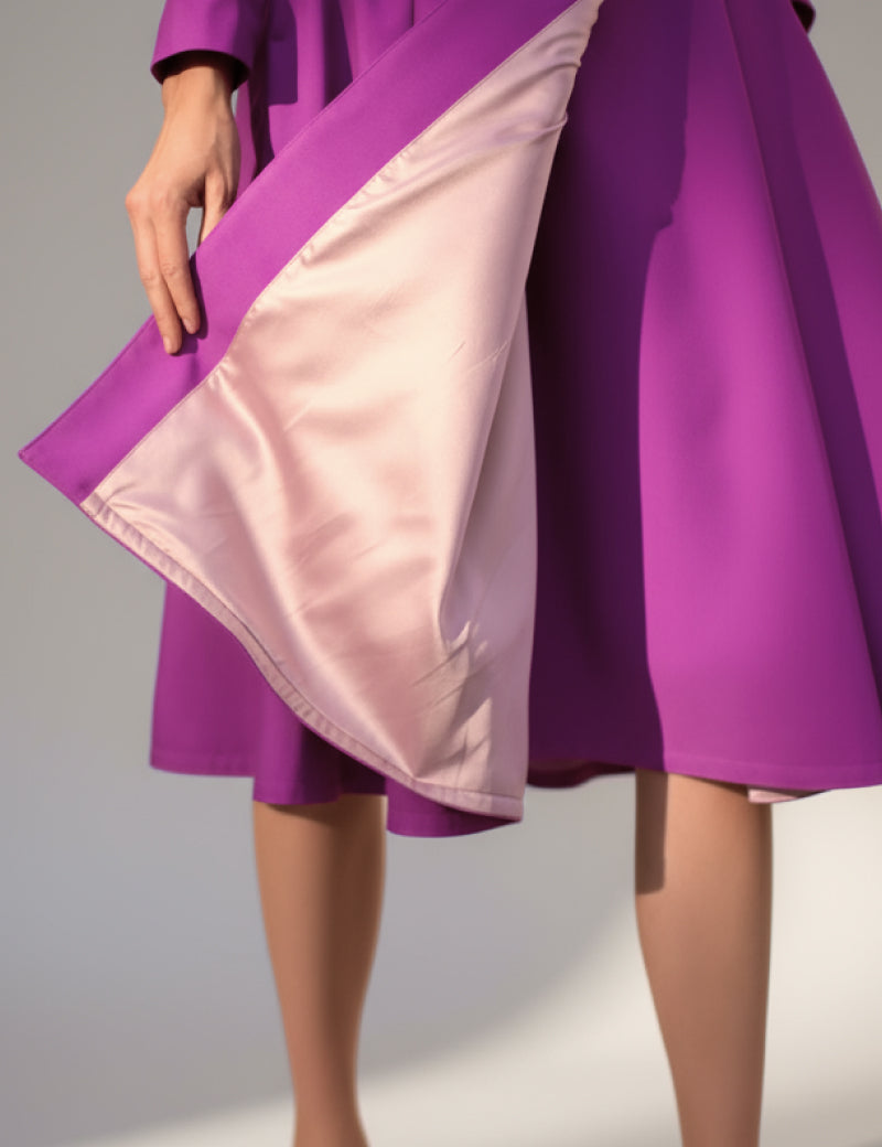 Raina palton impermeabil magenta - imagine 4