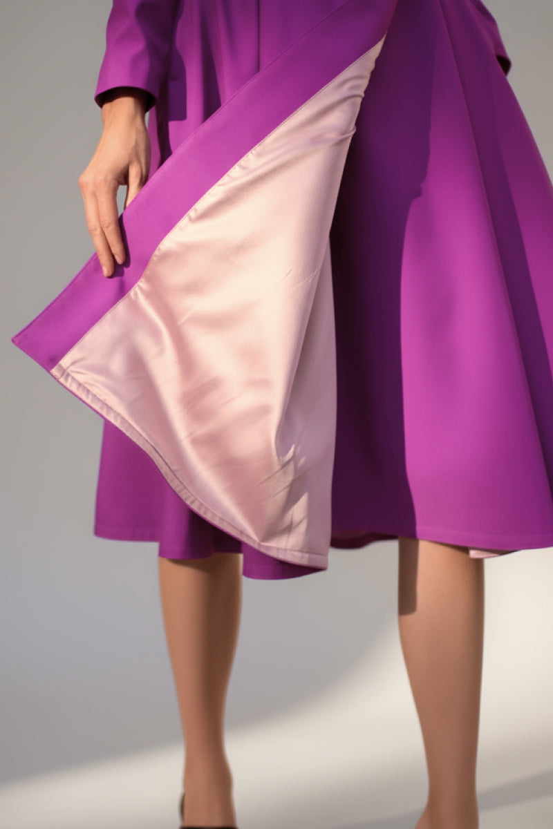Raina palton impermeabil magenta - imagine 4