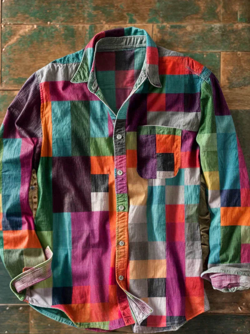 Cămașă patchwork Russel - model 2
