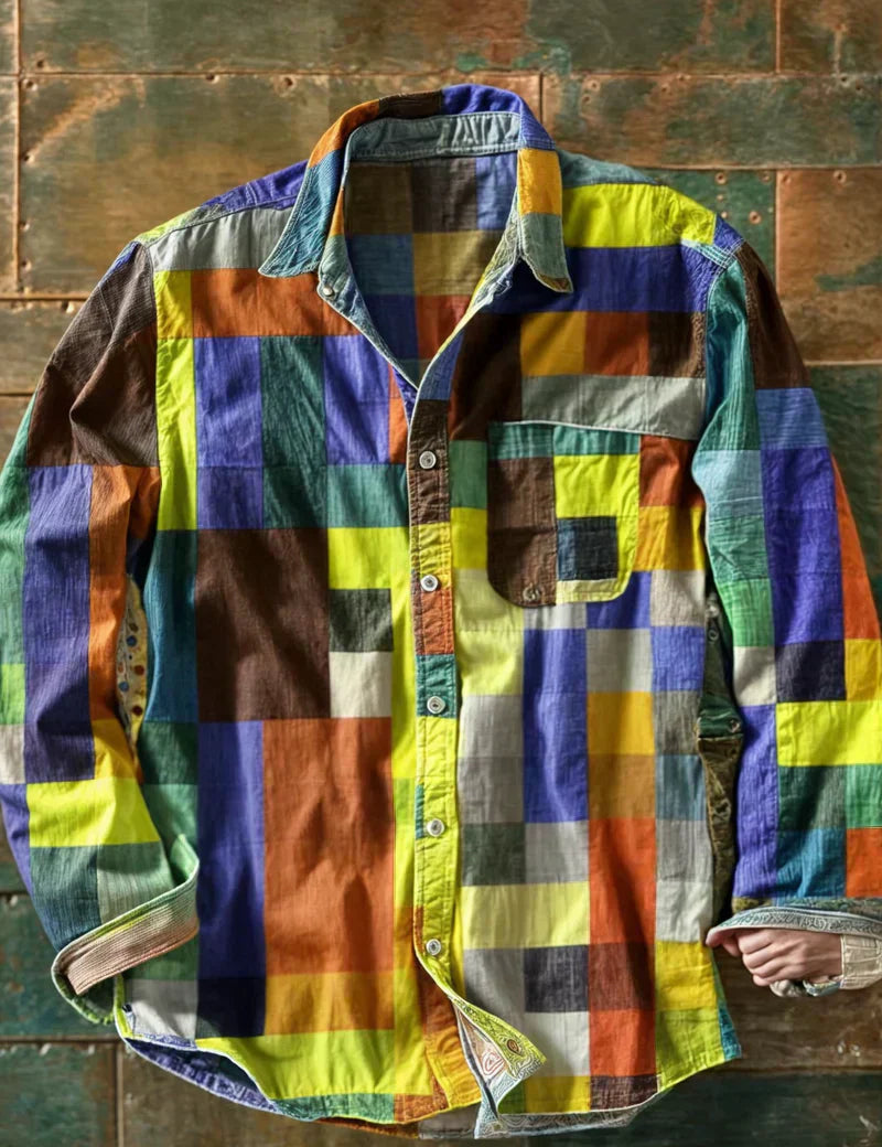 Cămașă patchwork Russel - model 3
