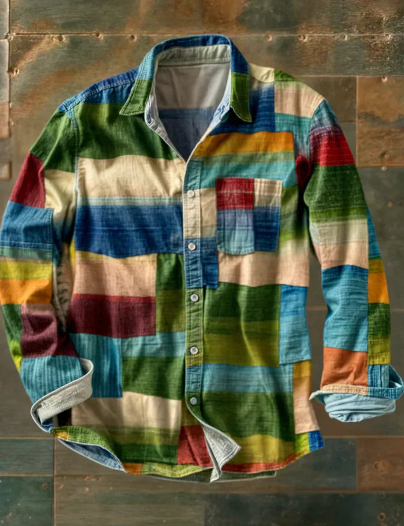 Cămașă patchwork Russel - model 4