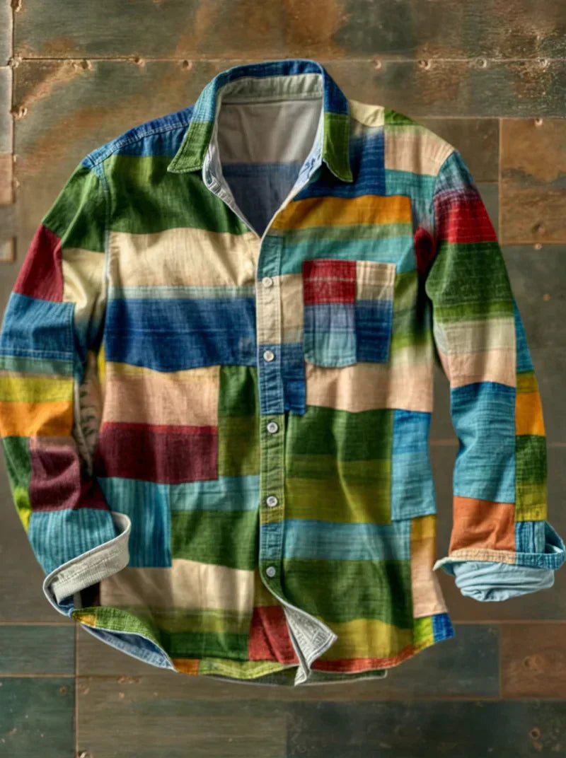 Cămașă patchwork Russel - model 4
