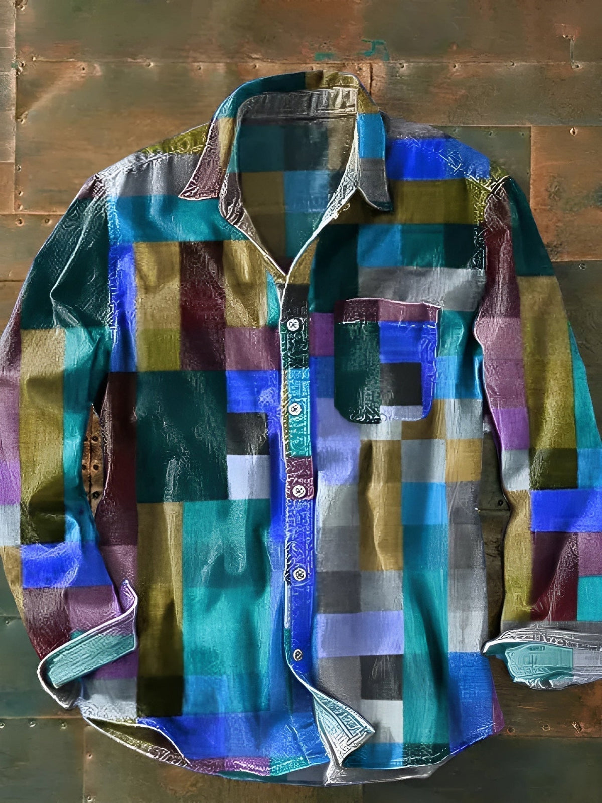 Cămașă patchwork Russel - model 5