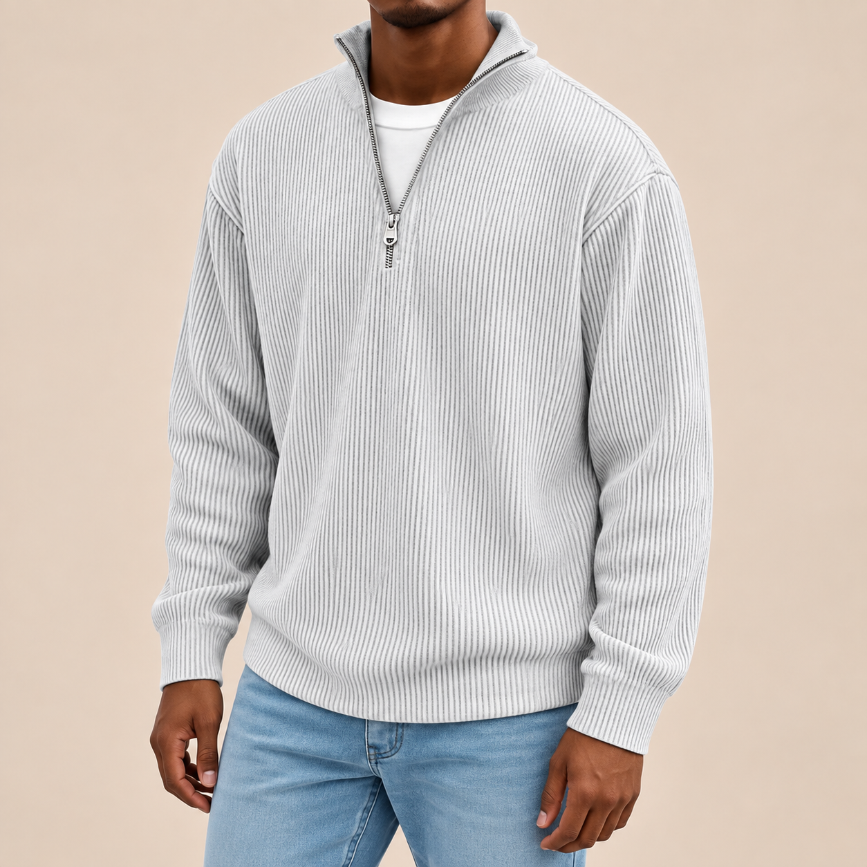 Silviu Pullover – Weiß