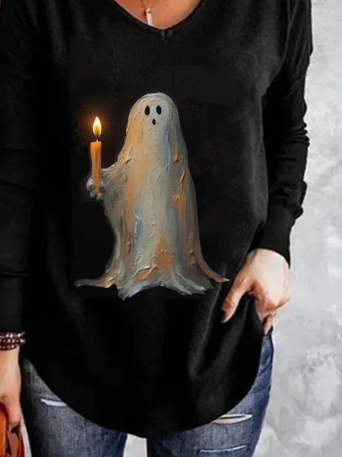 Valentina | Langarmshirt mit Halloween-Motiv – Produktansicht 3