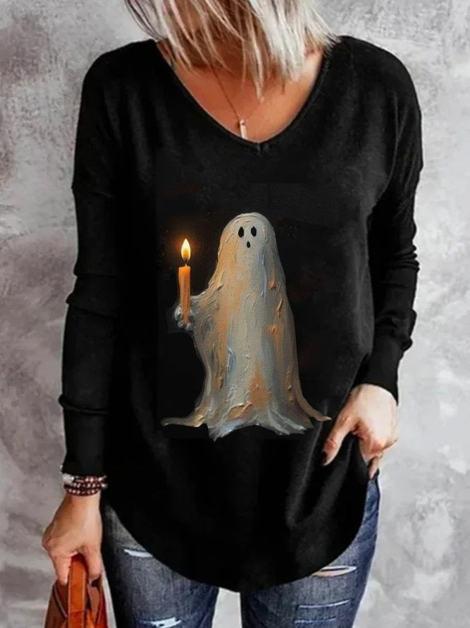 Valentina | Langarmshirt mit Halloween-Motiv – Produktansicht 1