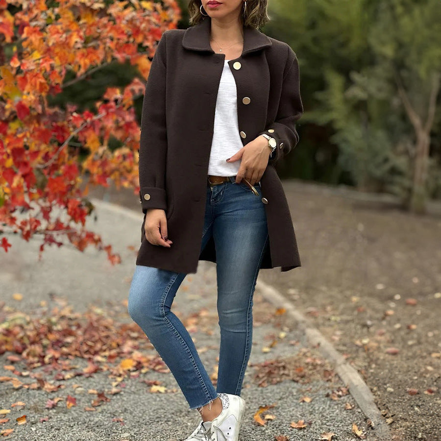 Roxana – Klassischer Oversize-Mantel mit Knöpfen – Bild 4
