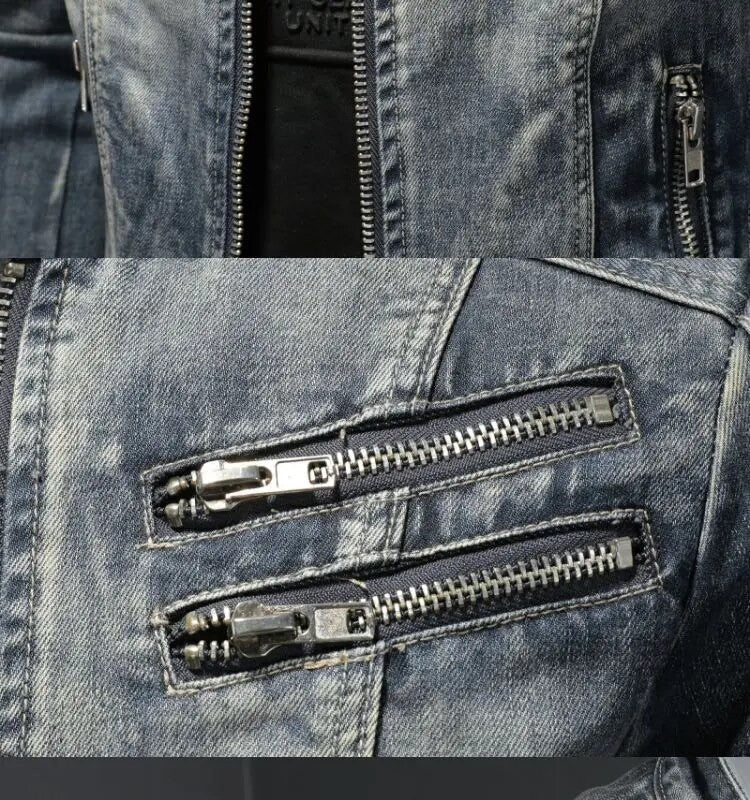 Matteo - Retro denim jacket 2XL