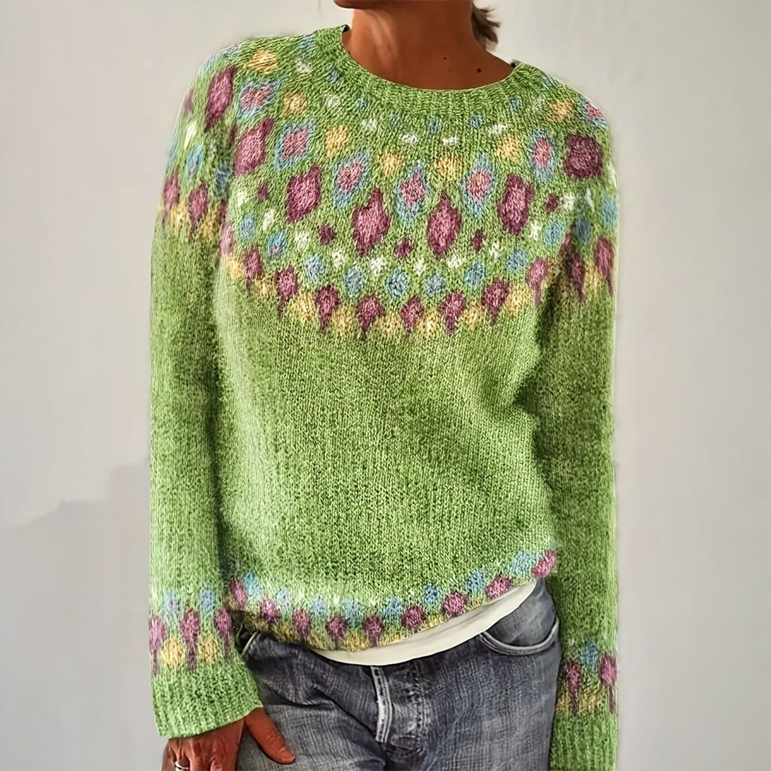 Mia – Pullover mit nordisch inspiriertem Muster, Ansicht 1