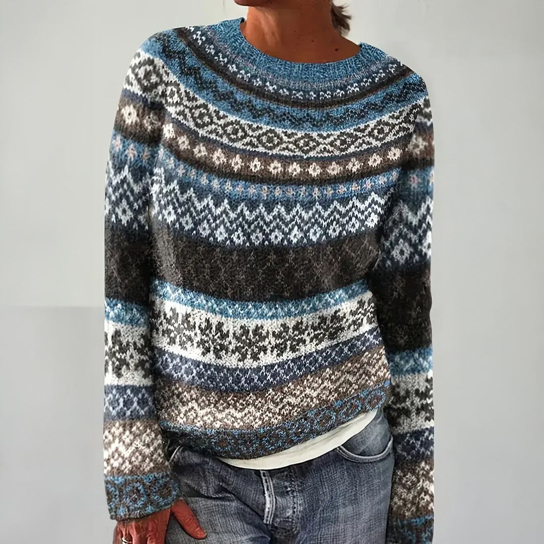 Nova – Pullover mit nordisch inspiriertem Muster, Ansicht 1