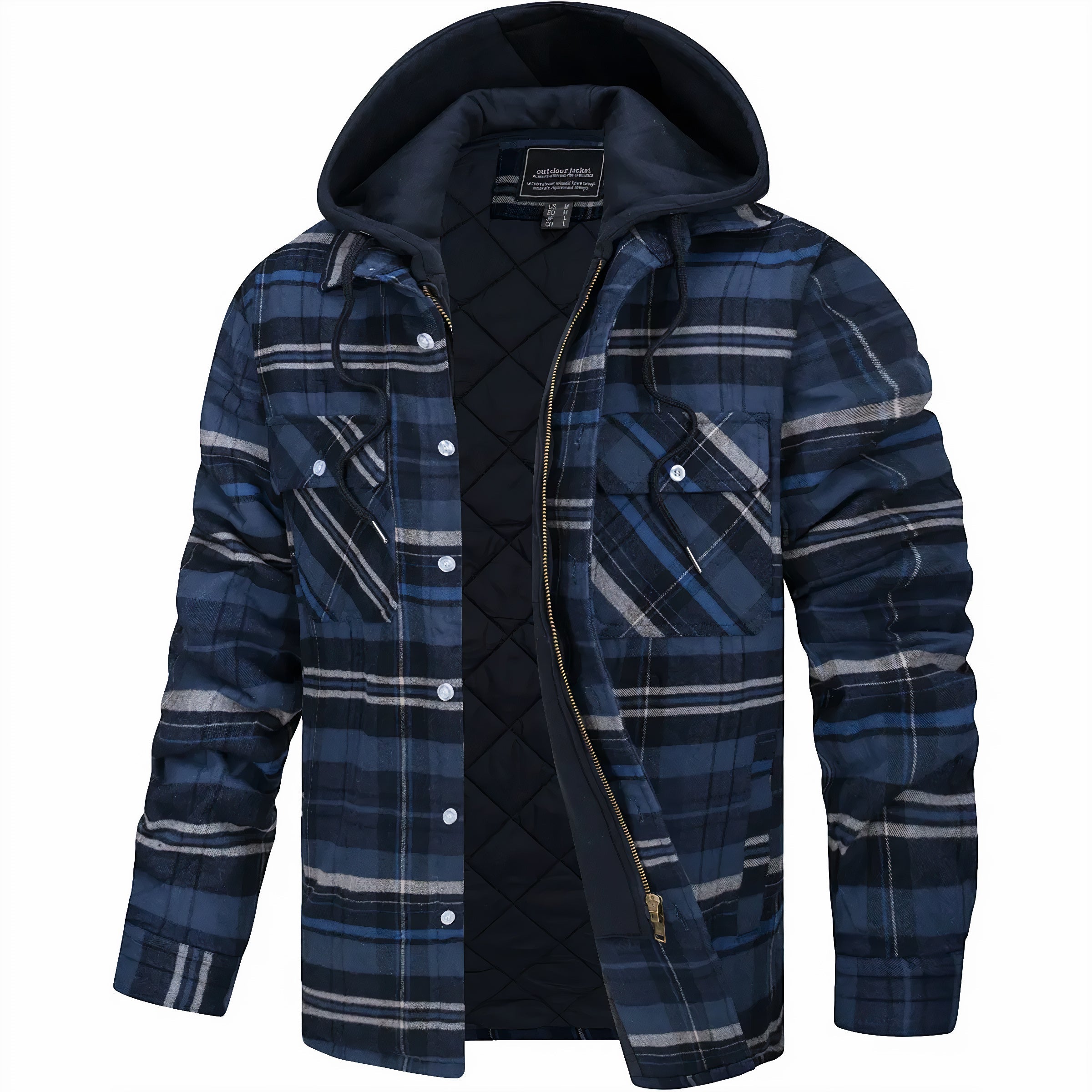 Alessio Herren Holzfällerjacke in Marineblau