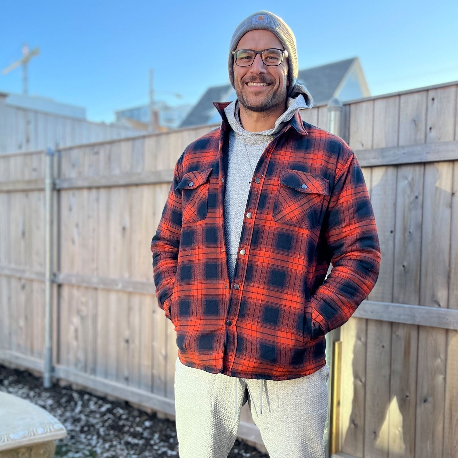 Alessio | Gefütterte Flanelljacke – Produktansicht 7